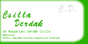 csilla derdak business card