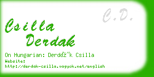 csilla derdak business card